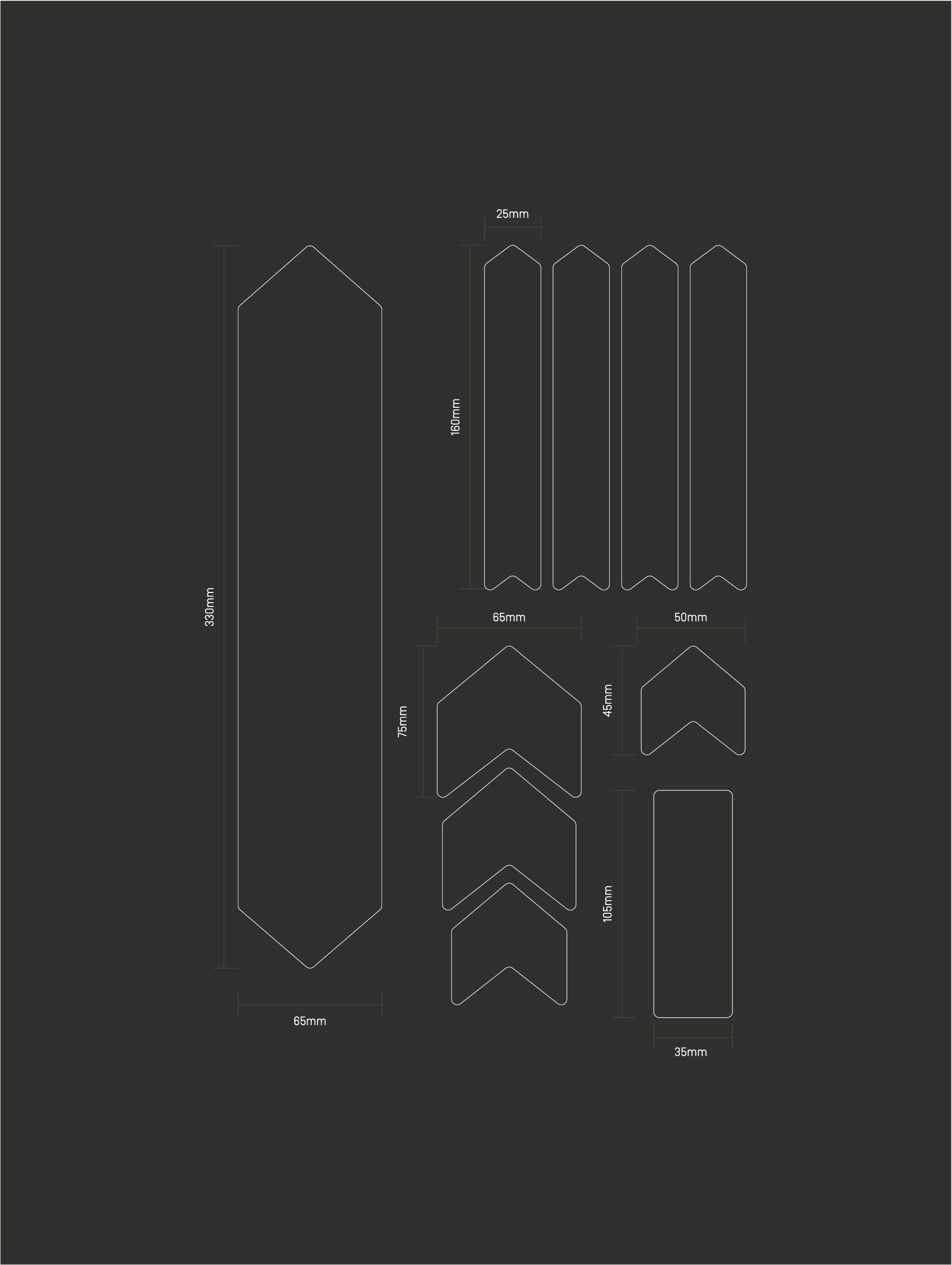 Kit Protector de Cuadro Transparente 10 Piezas