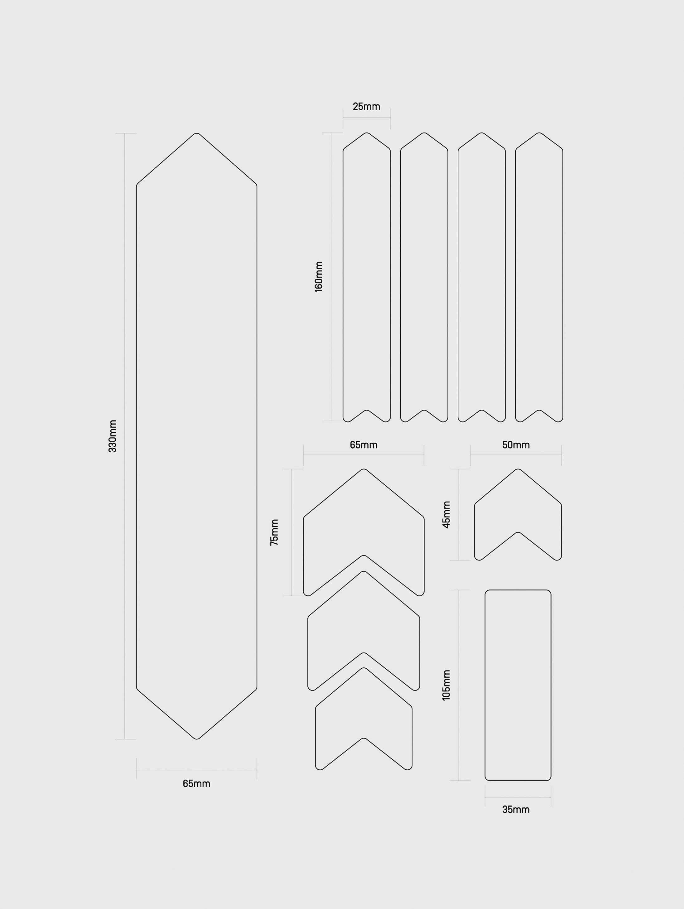 Kit Protector de Cuadro Transparente 10 Piezas