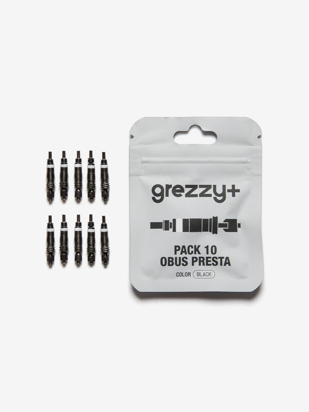 Obús Black Válvula Presta Pack 10 Uds.
